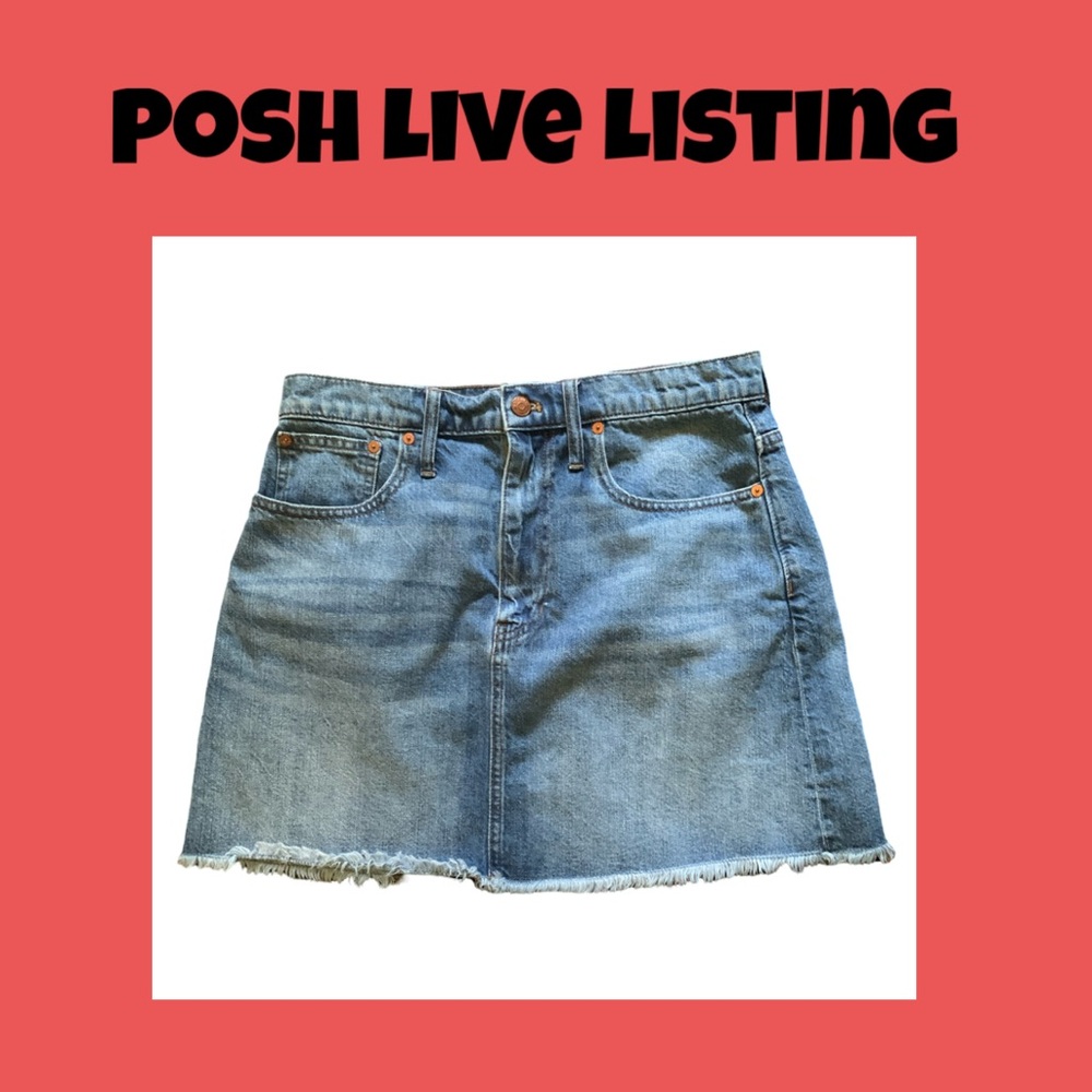 Madewell Jean Mini Skirt